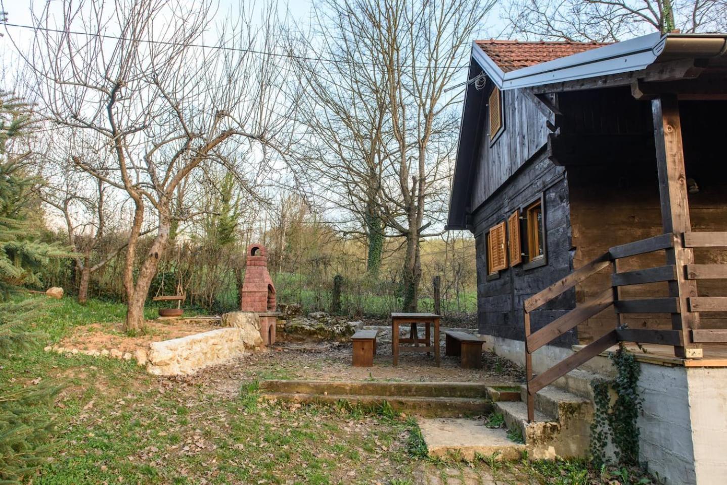 Wooden House Near The River Kupa Kamanje Экстерьер фото